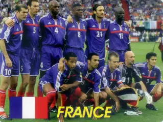 Календарик В Мире Футбола 2002 - Франция Сборная - France