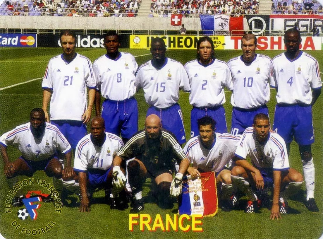 Календарик В Мире Футбола 2003 - Франция Сборная - France
