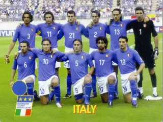 Календарик В Мире Футбола 2003 - Италия Сборная - Italy