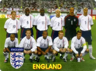 Календарик В Мире Футбола 2003 - Англия Сборная - England