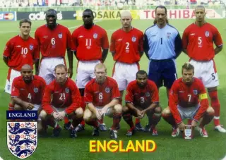 Календарик В Мире Футбола 2004 - Англия Сборная - England