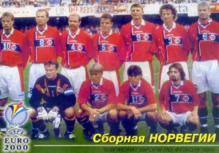 Календарик Норвегия Сборная 2001