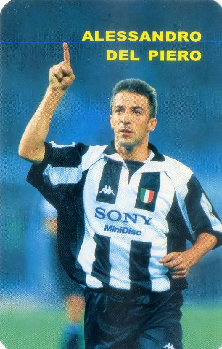 Календарик 2000 - Алессандро Дель Пьеро Ювентус Juventus Del Piero Италия Italy