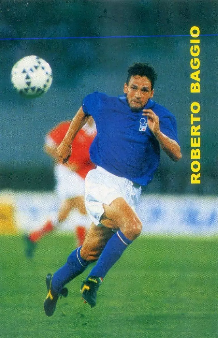 Календарик 2000 - Роберто Баджо Roberto Baggio Ювентус Juventus Италия Italy