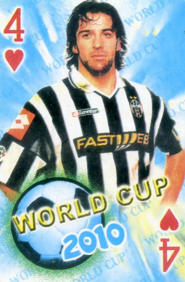 Карта Алессандро Дель Пьеро Ювентус Juventus Del Piero Италия Italy
