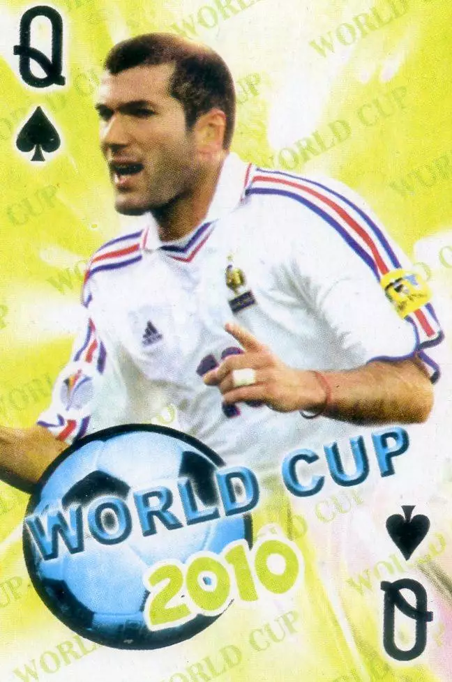 Карта Зинедин Зидан - Zinedine Zidane - Франция Реал Мадрид Ювентус