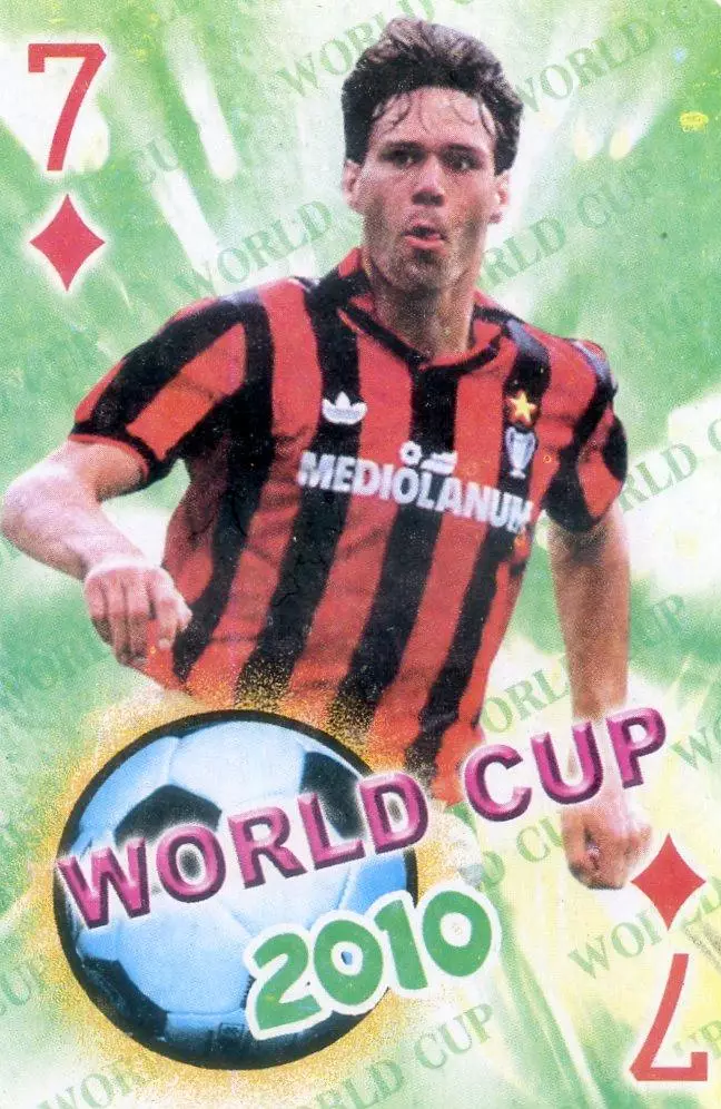 Карта Марко ван Бастен Marco van Basten Нидерланды Голландия Милан Milan