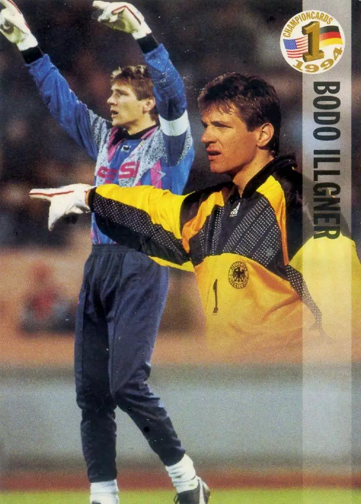 Карточка Бодо Илльгнер Bodo Illgner Кельн Германия Реал Мадрид Real Panini 1994