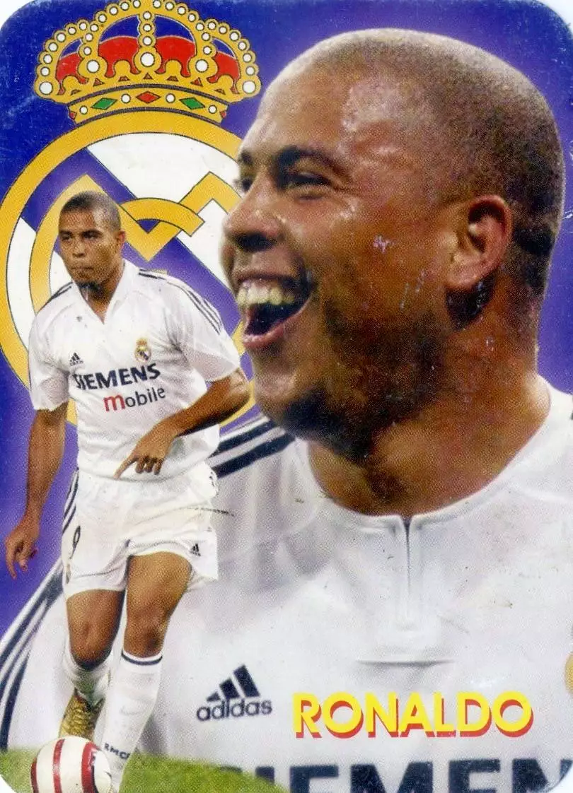 Календарик В Мире Футбола 2006-Роналдо Ronaldo Бразилия Реал Мадрид Real Madrid