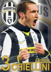 Открытка Футбол Собери Команду Ювентус Juventus Chiellini Кьеллини Италия