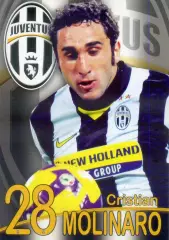 Открытка Футбол Собери Команду Ювентус Juventus Molinaro Молинаро Италия