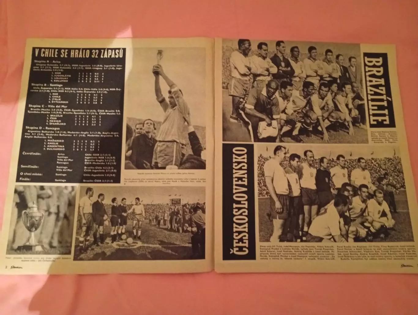 Стадион №27 Stadion 1962 Чемпионат Мира по Футболу Финал Бразилия-ЧССР СССР-Чили 1