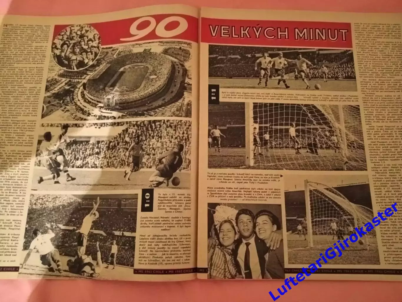 Стадион №27 Stadion 1962 Чемпионат Мира по Футболу Финал Бразилия-ЧССР СССР-Чили 2