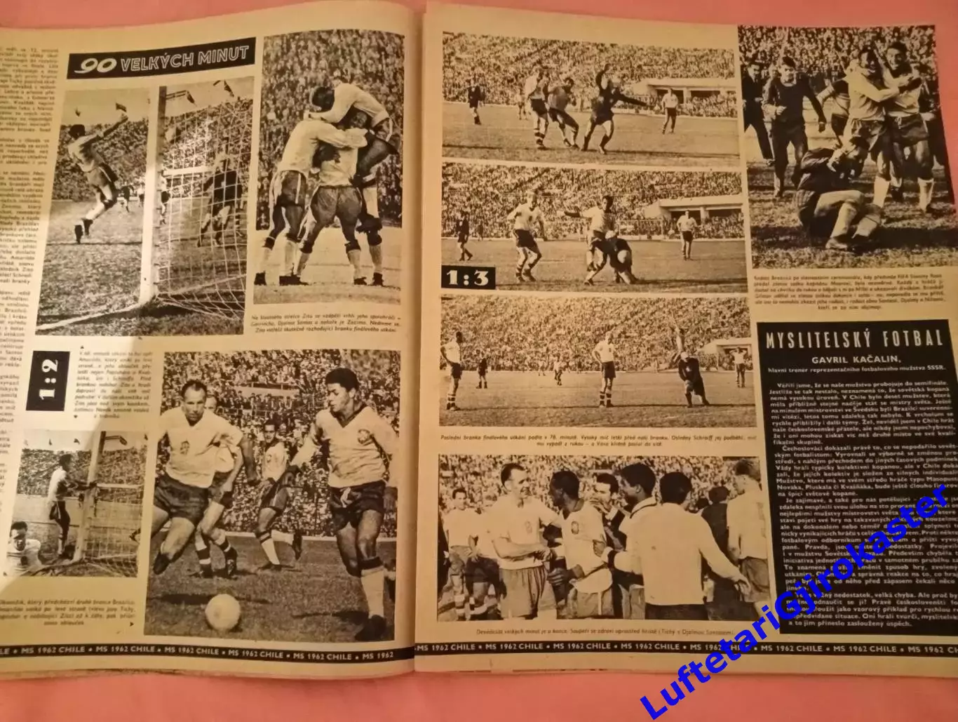 Стадион №27 Stadion 1962 Чемпионат Мира по Футболу Финал Бразилия-ЧССР СССР-Чили 3