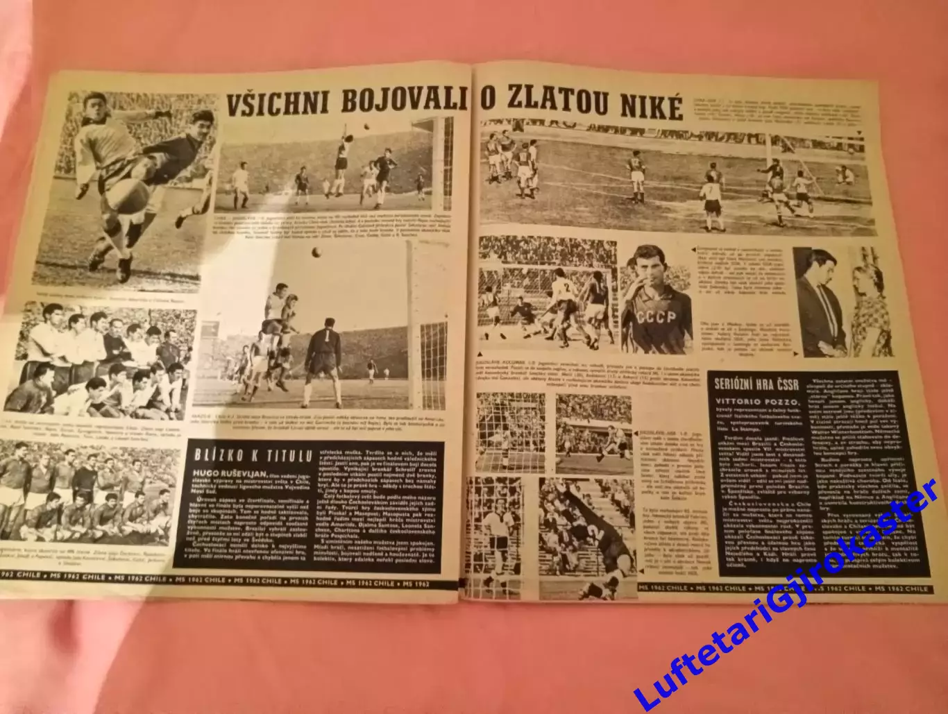 Стадион №27 Stadion 1962 Чемпионат Мира по Футболу Финал Бразилия-ЧССР СССР-Чили 4