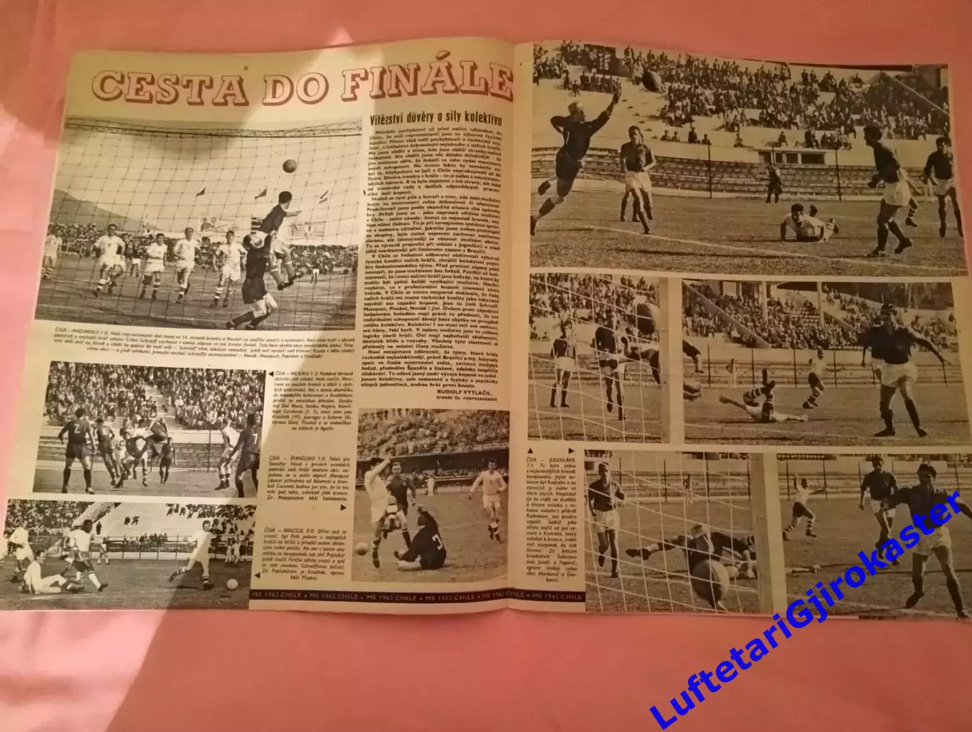 Стадион №27 Stadion 1962 Чемпионат Мира по Футболу Финал Бразилия-ЧССР СССР-Чили 5
