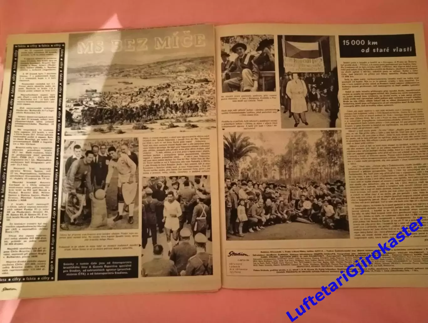 Стадион №27 Stadion 1962 Чемпионат Мира по Футболу Финал Бразилия-ЧССР СССР-Чили 7