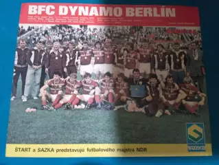 Постер из журнала Старт Start - Динамо Берлин ГДР DDR Германия