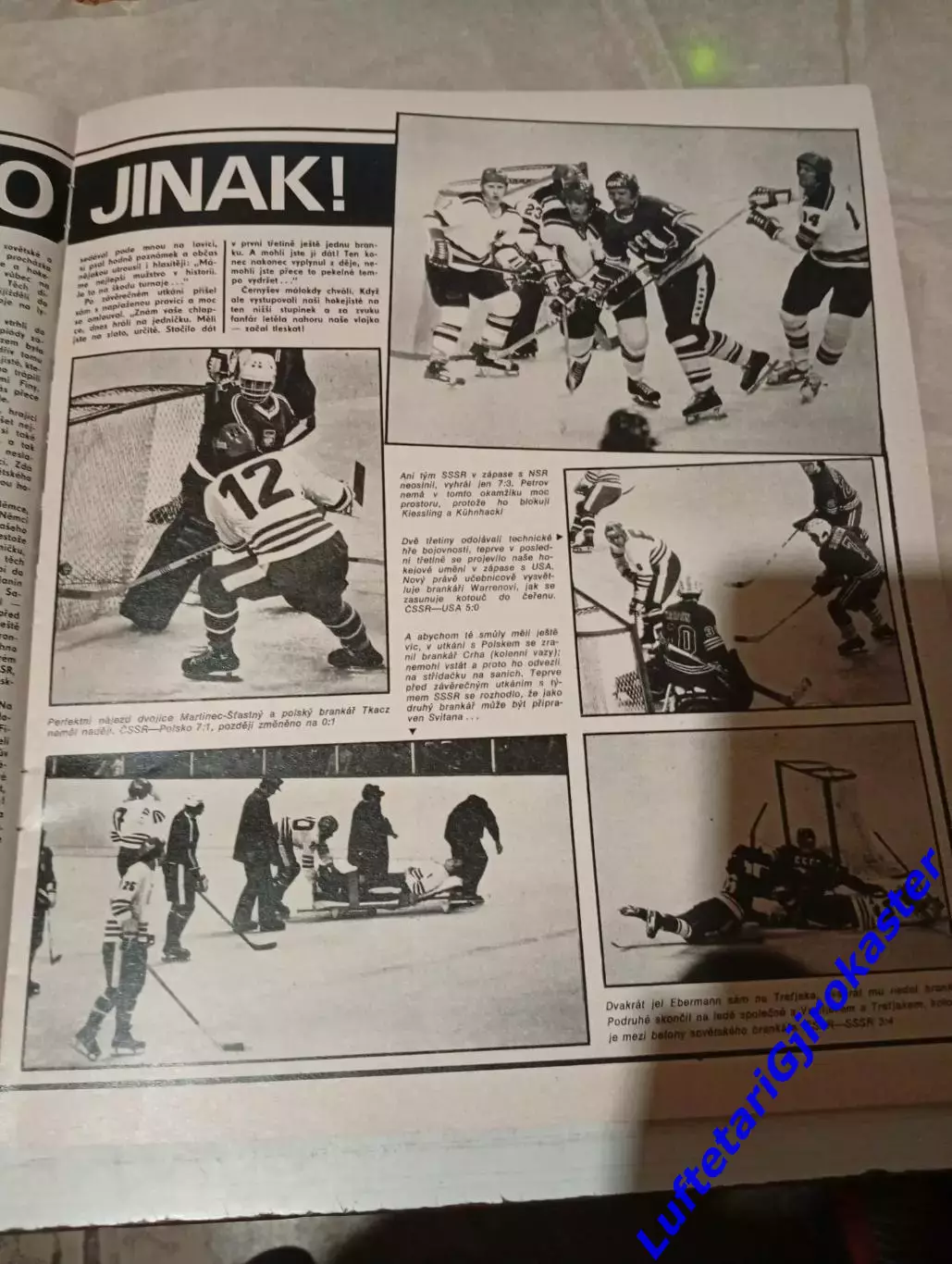Стадион Stadion 1976 №10-Олимпийские игры-Инсбрук-Спецвыпуск - Хоккей-СССР-ЧССР 5