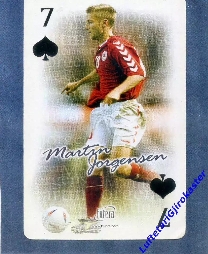 Карта Futera 2004 - Мартин Йоргенсен - Орхус Дания - Удинезе - Фиорентина