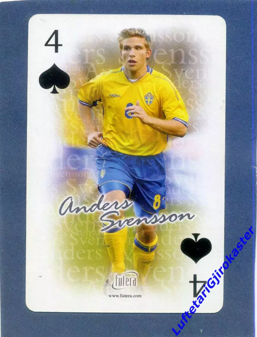 Карта Futera 2004 - Андерс Свенссон - Эльфсборг Швеция - Саутгемптон