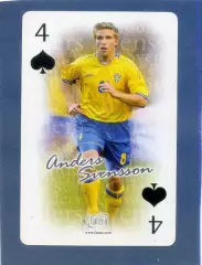 Карта Futera 2004 - Андерс Свенссон - Эльфсборг Швеция - Саутгемптон