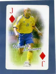 Карта Futera 2004-Хенрик Ларссон-Хельсингборг Швеция-Фейеноорд-Селтик-Барселона
