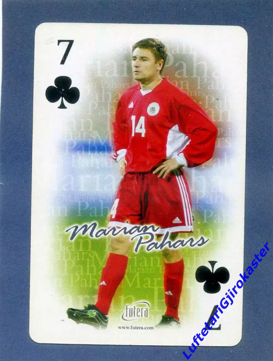 Карта Futera 2004-Марьян Пахарь-Сконто Рига Латвия-Саутгемптон Англия-Анортосис