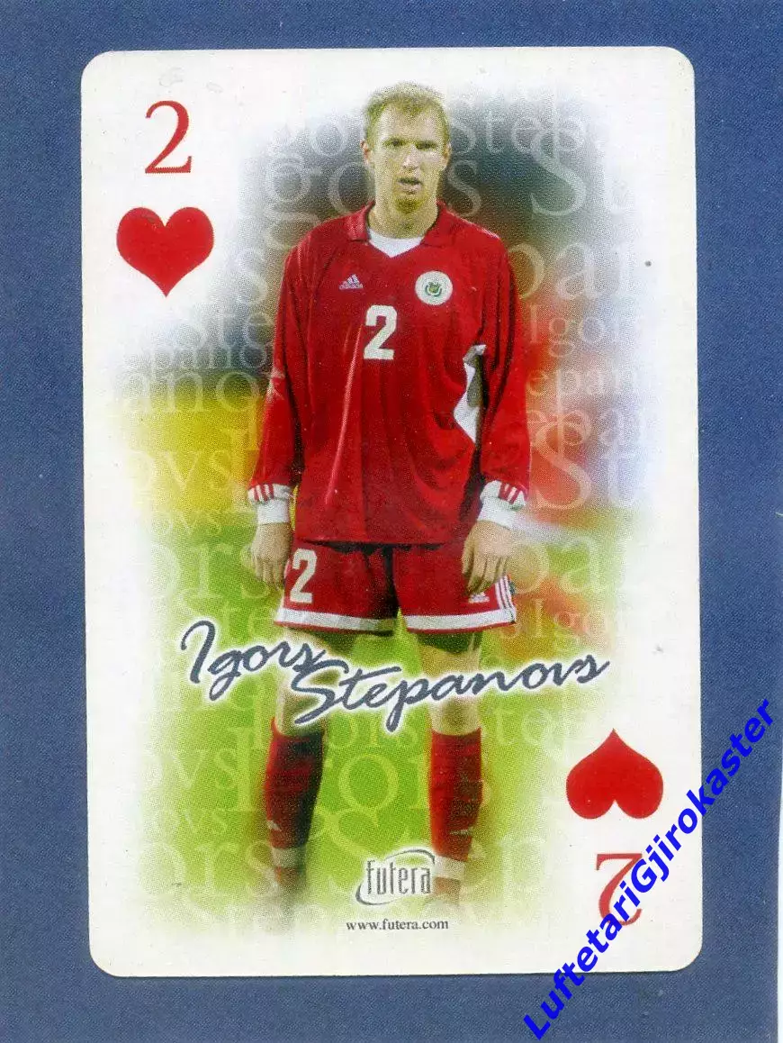 Карта Futera 2004 - Игорь Степанов-Сконто Рига Латвия-Арсенал Лондон-Грассхоппер
