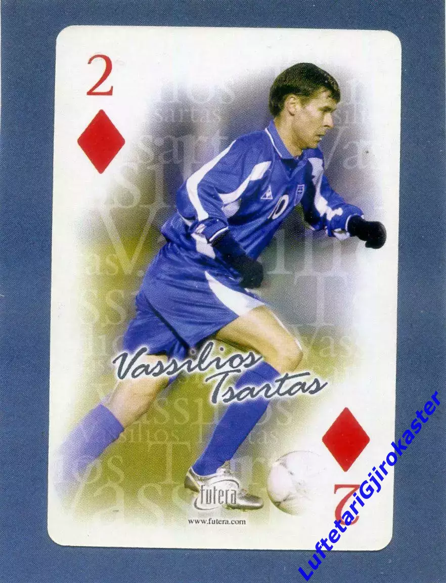 Карта Futera 2004 - Василис Цартас - АЕК Афины Греция - Севилья Испания