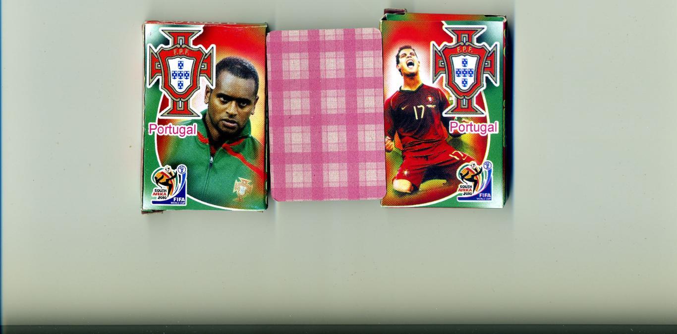 Карты игральные Футбол комплект 36 карт - Португалия Луиш Фигу Криштиану Роналду