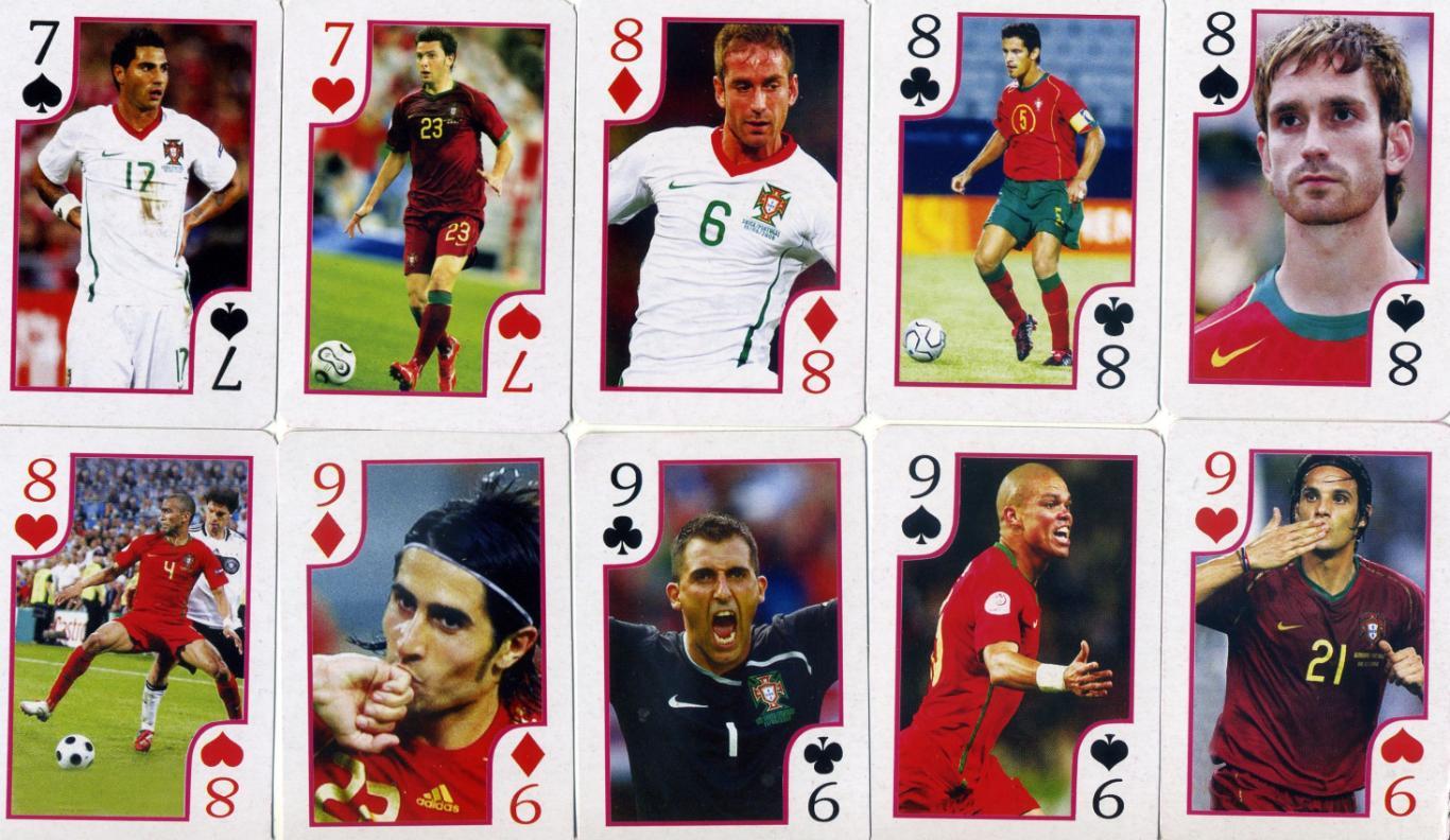 Карты игральные Футбол комплект 36 карт - Португалия Луиш Фигу Криштиану Роналду 3