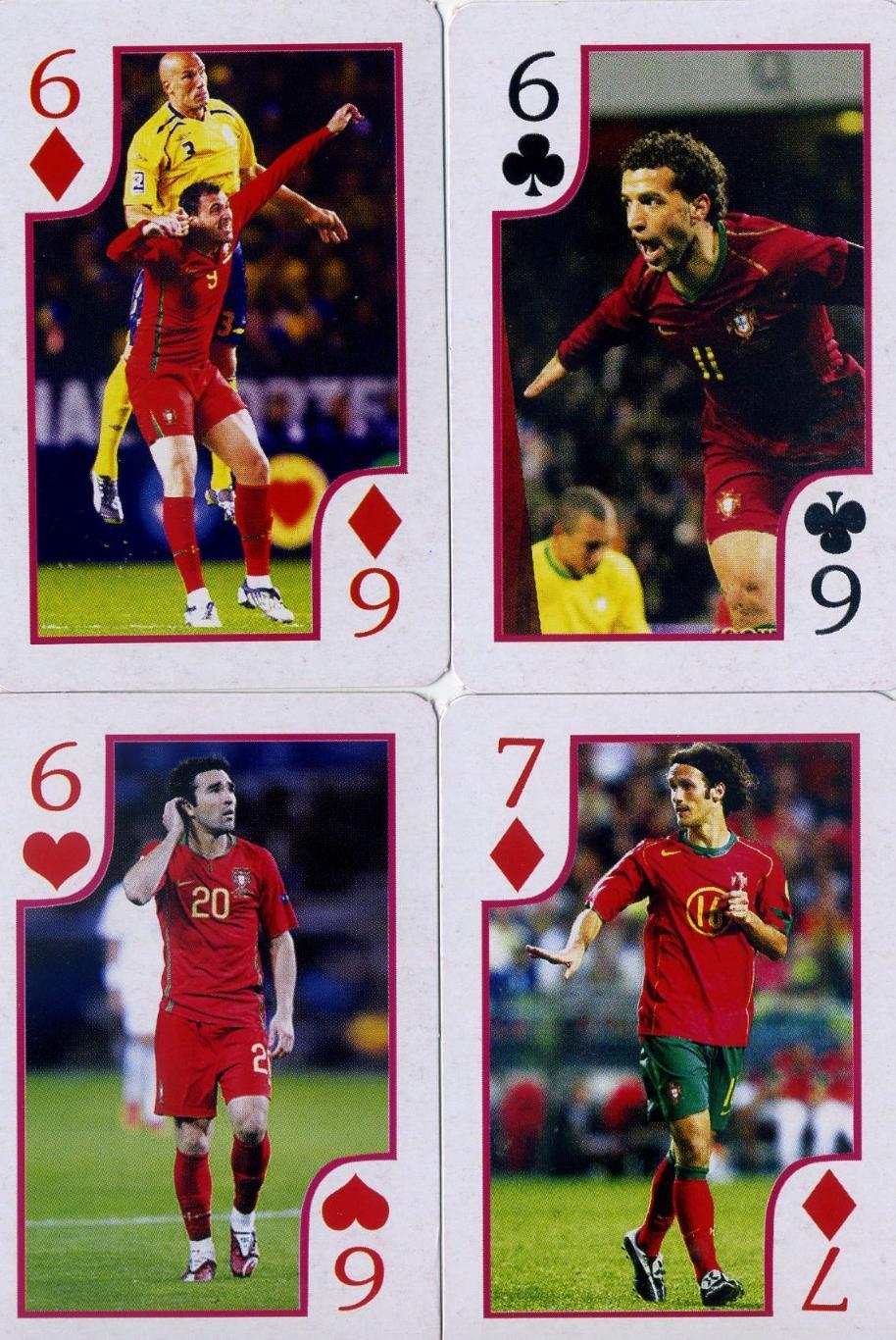 Карты игральные Футбол комплект 36 карт - Португалия Луиш Фигу Криштиану Роналду 4
