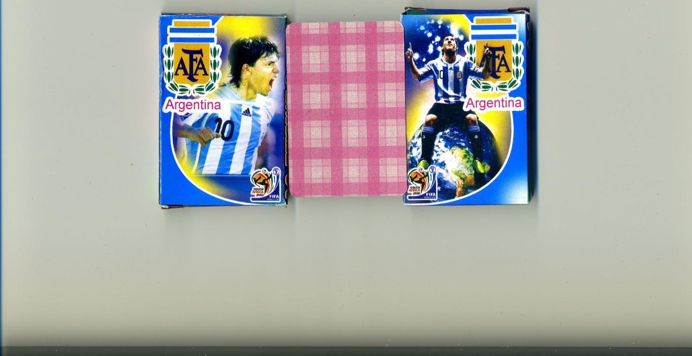 Карты игральные Футбол - комплект 36 карт - Аргентина Месси Агуэро Тевес