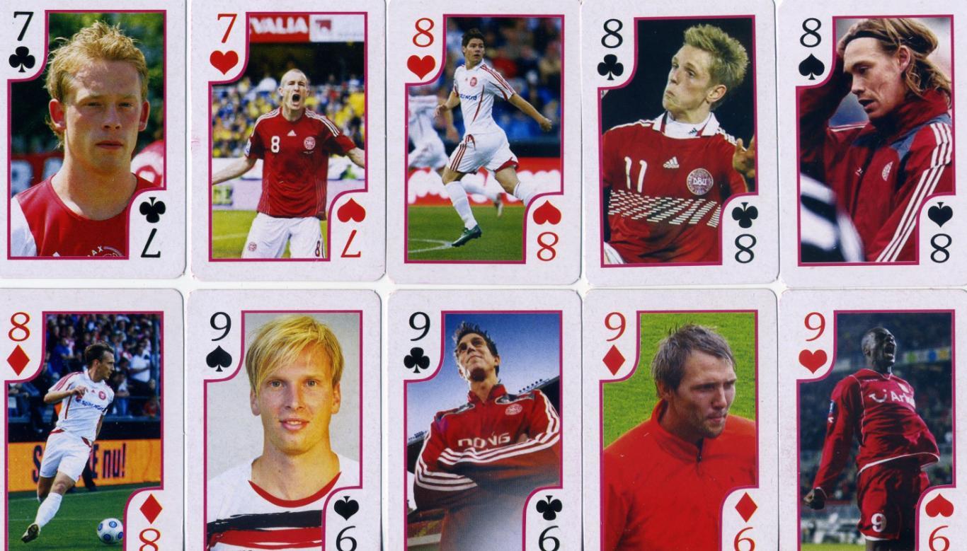 Карты игральные Футбол - комплект 36 карт - Дания 3