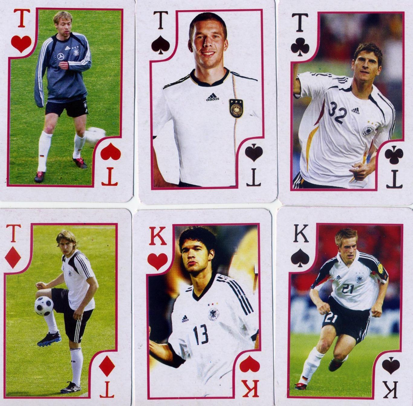 Карты игральные Футбол - комплект 36 карт - Германия Баллак Лам Подольски Гомес 4