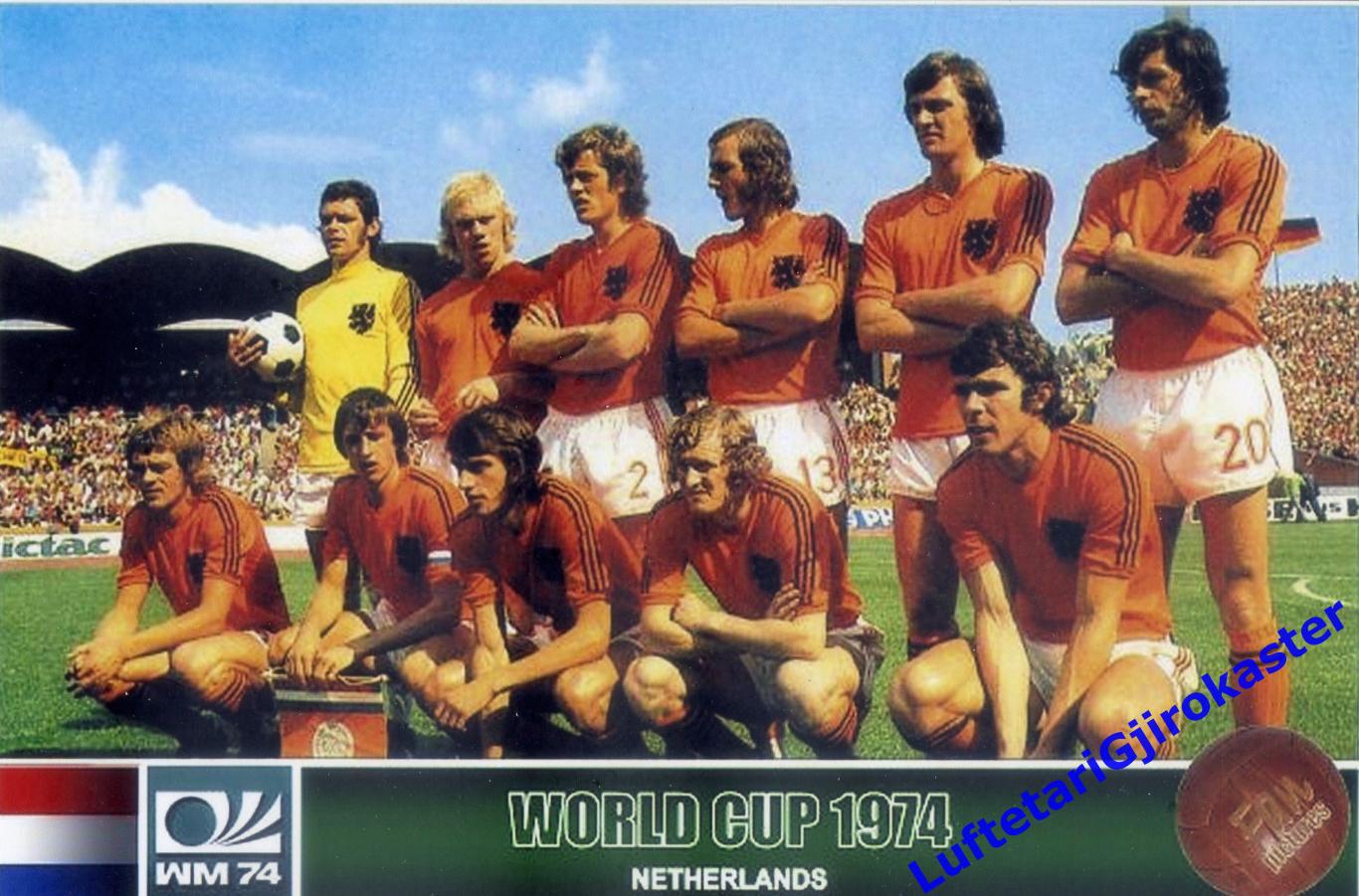 Футбол Фото РЕПРИНТ - Нидерланды Голландия - Чемпионат мира 1974 - Netherlands