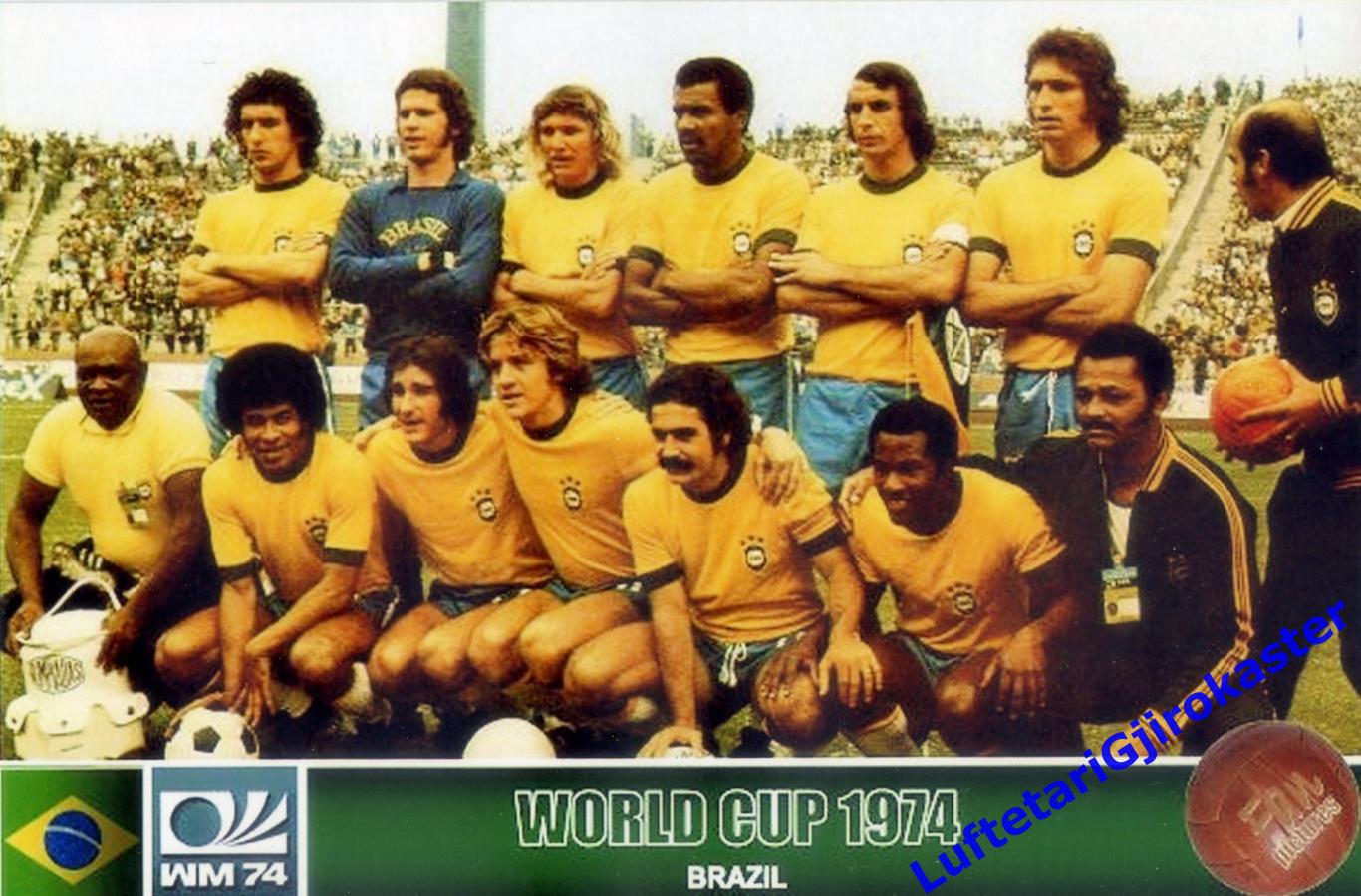 Футбол Фото РЕПРИНТ - Бразилия - Чемпионат мира 1974 - Brazil World Cup 1974