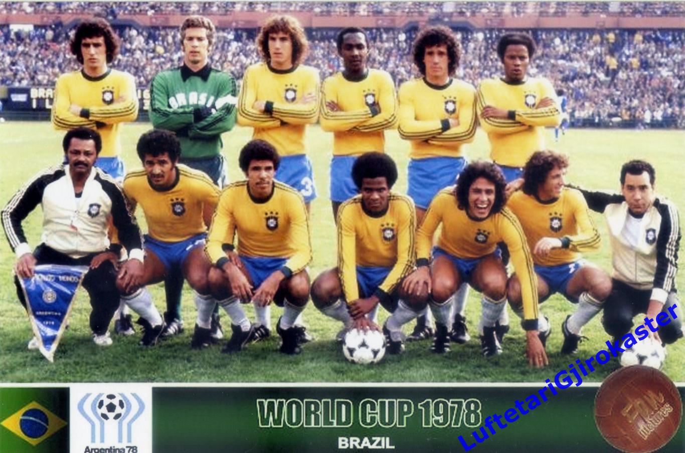 Футбол Фото РЕПРИНТ - Бразилия - Чемпионат мира 1978 - Brazil World Cup 1978