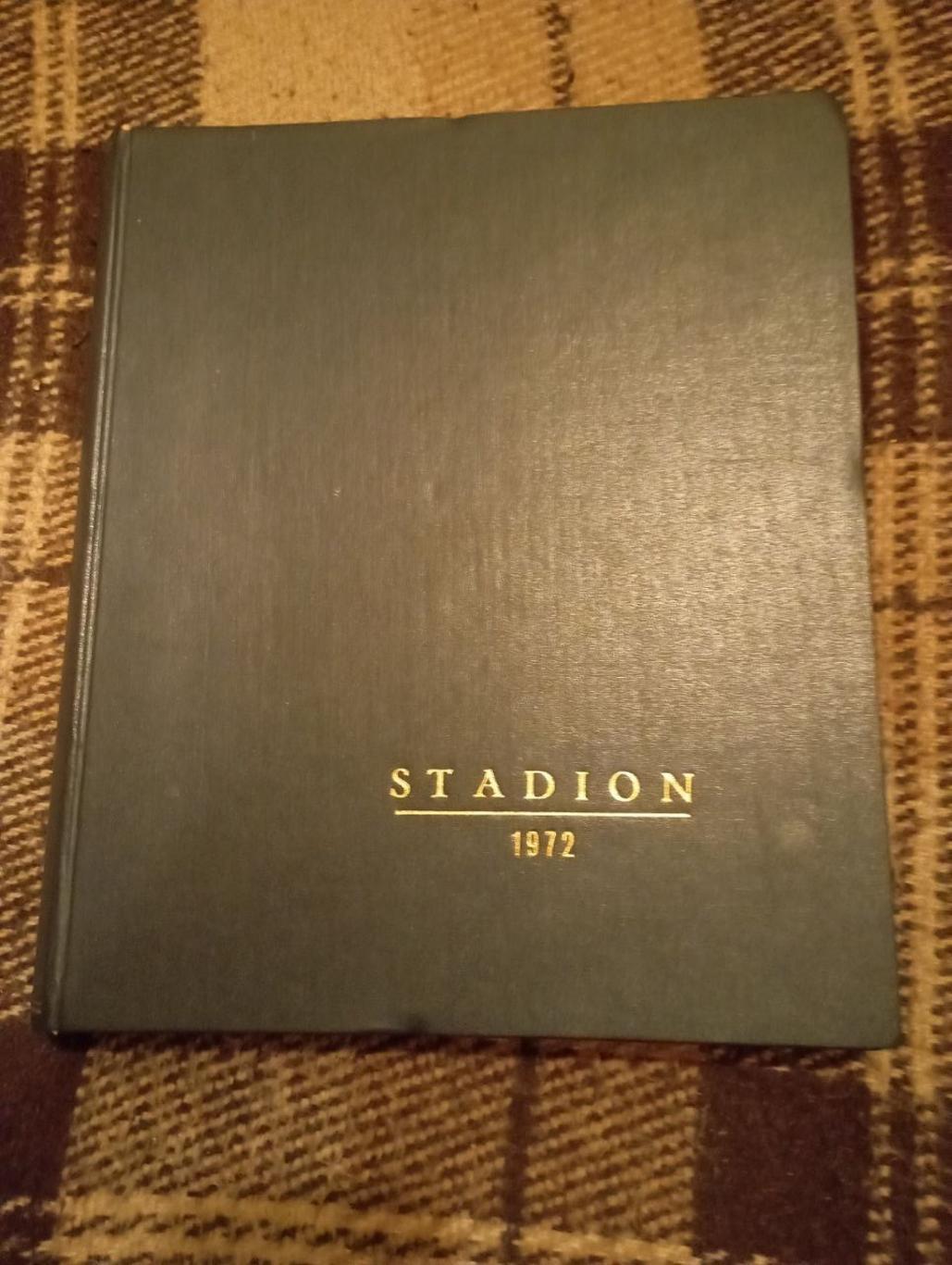 Stadion Стадион ЧССР 1972 - комплект журналов в книге № 1-52 + приложение