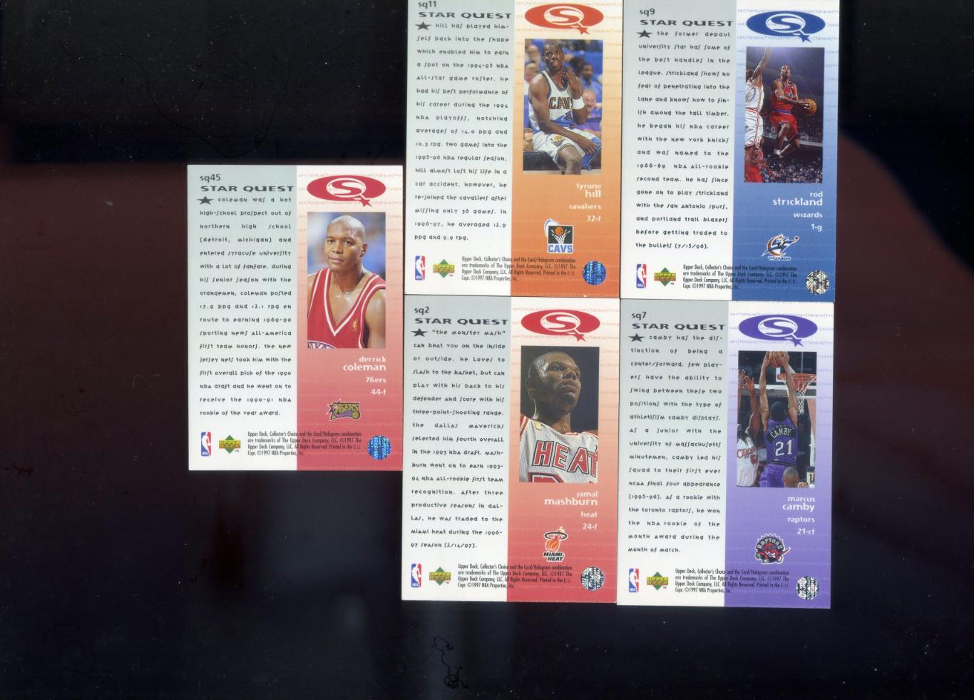 Баскетбол НБА NBA Upper Deck 1997 - 45 Карточек одним лотом 6