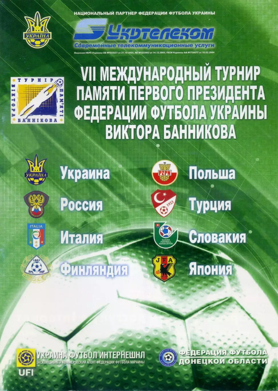 Россия Украина Польша 2008 - Турнир памяти Виктора Банникова - программа +