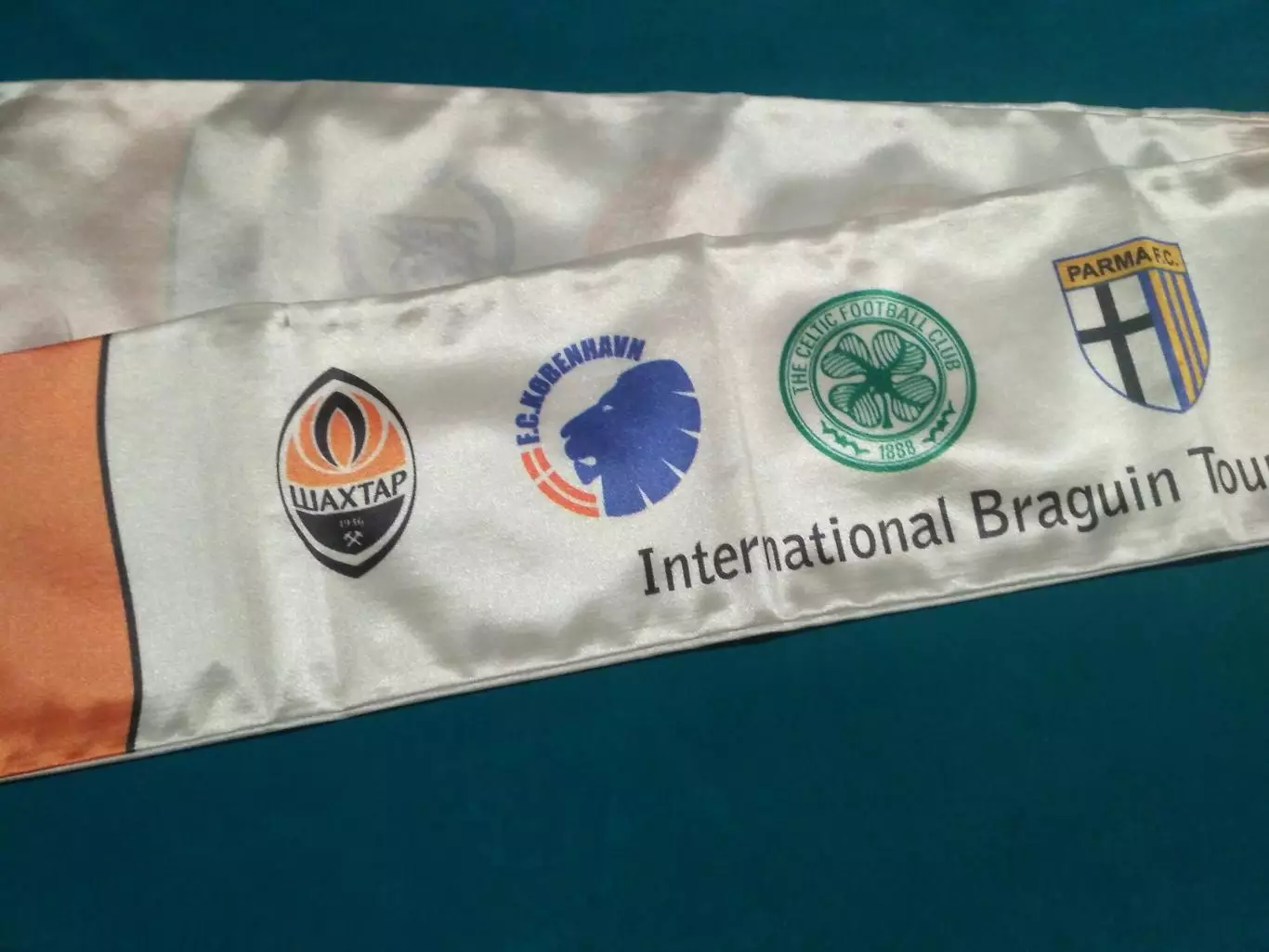 Шахтер Донецк Зенит Селтик Олимпиакос Порто ПСВ Парма Копенгаген 2008 - Шарф 2