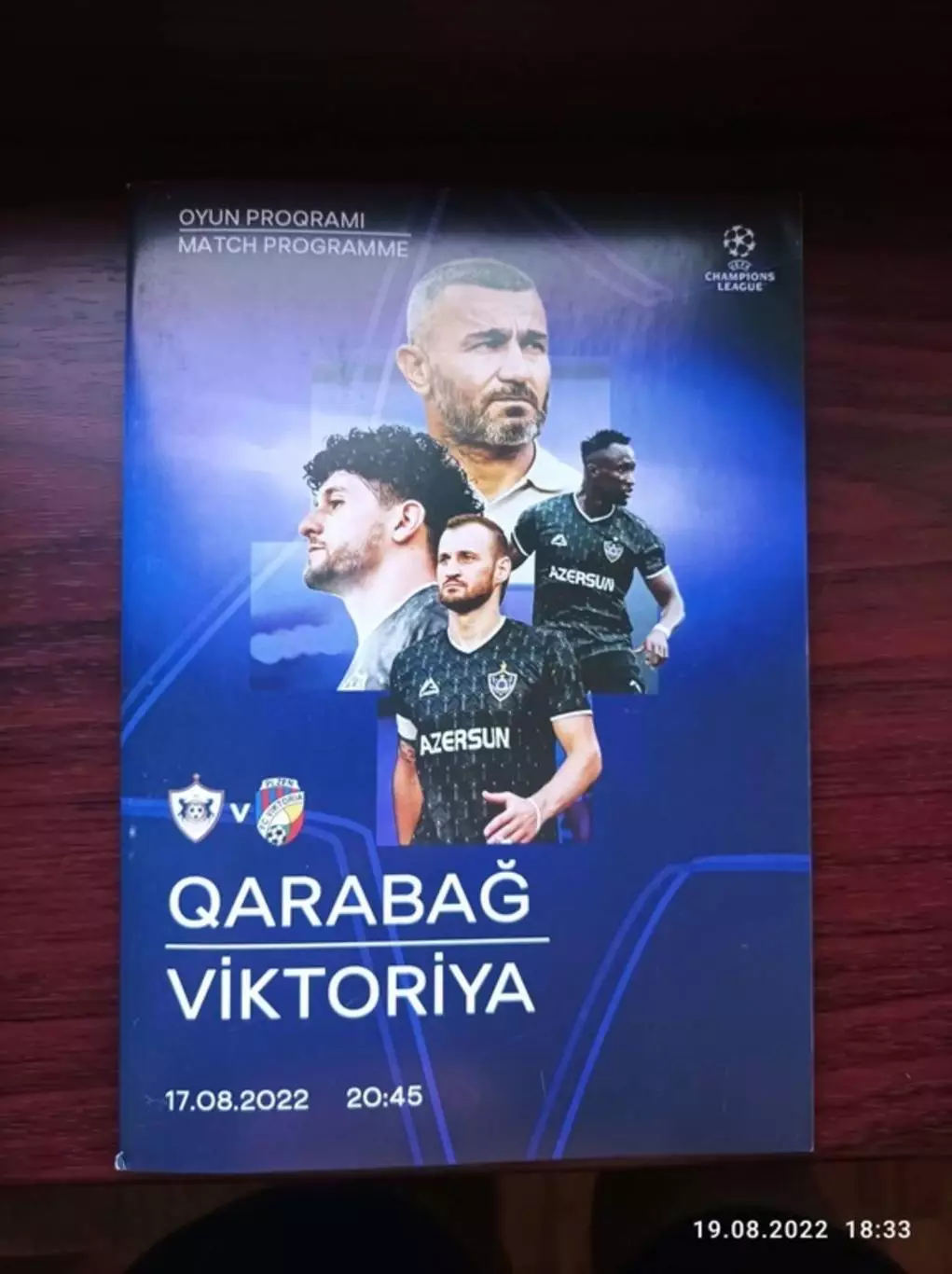 Программа Карабах Азербайджан-Виктория Чехия Viktoria Plzen Czech 2022