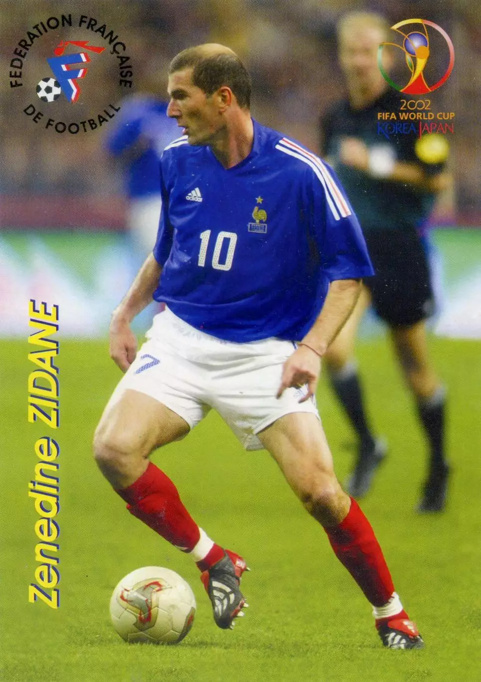 Открытка Зинедин Зидан Франция Zinedine Zidane France - Мой Футбол