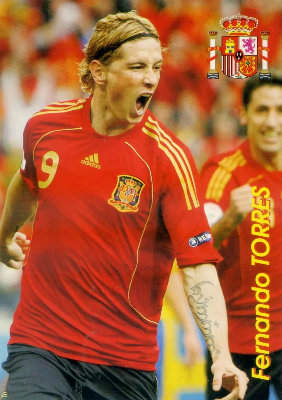 Открытка Фернандо Торрес Испания Fernando Torres Spain - Эмоции Футбола