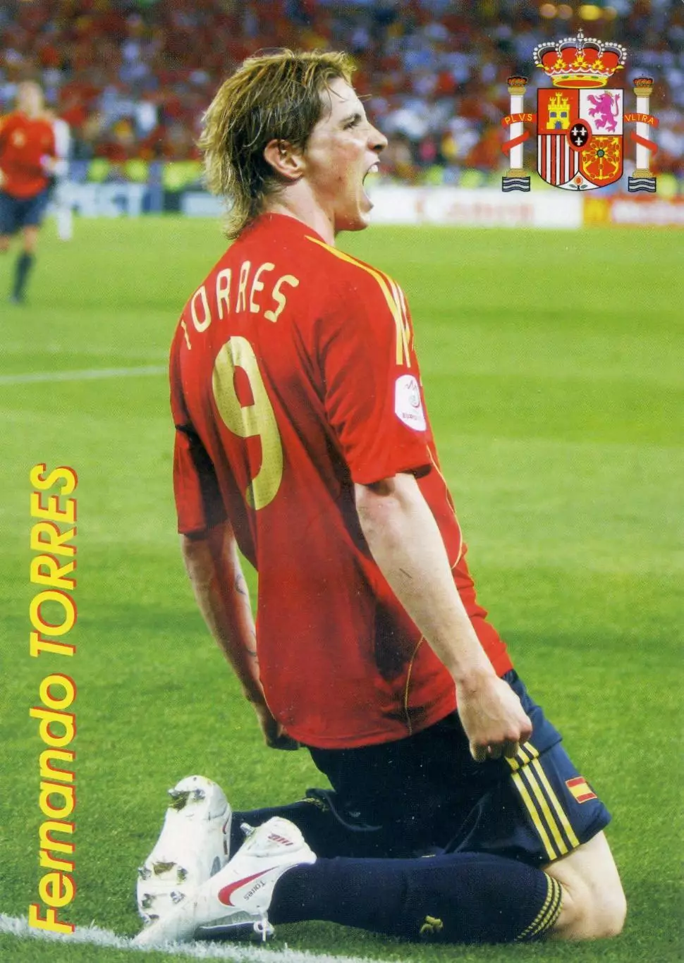 Открытка Фернандо Торрес Испания Fernando Torres Spain - Эмоции Футбола