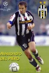 Открытка Алессандро Дель Пьеро Италия - Alessandro Del Piero Italy - Мой Футбол
