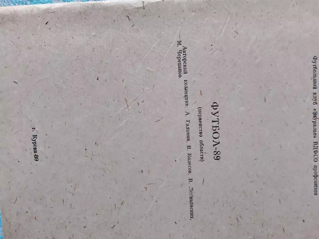 Календарь - справочник Курган 1989г.