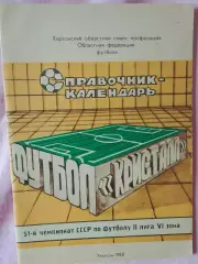 Календарь-справочник Херсон 1988г